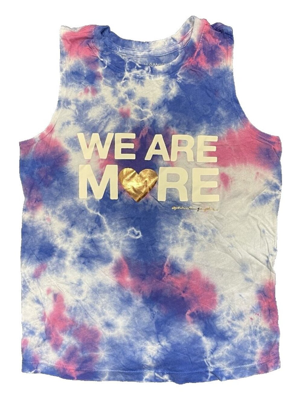 Spiritual Gangster “We Are More” Tie-Dye Tank Top Girls 14 (L)